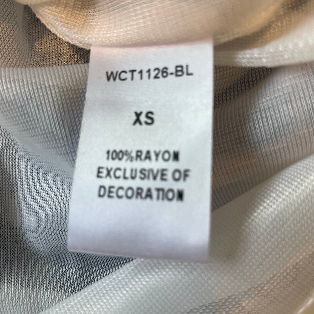 THML Halter Dress Ruffle Neck Tiered Lined Sz XS Tie Dye Print Beachy Coastal - Picture 8 of 11